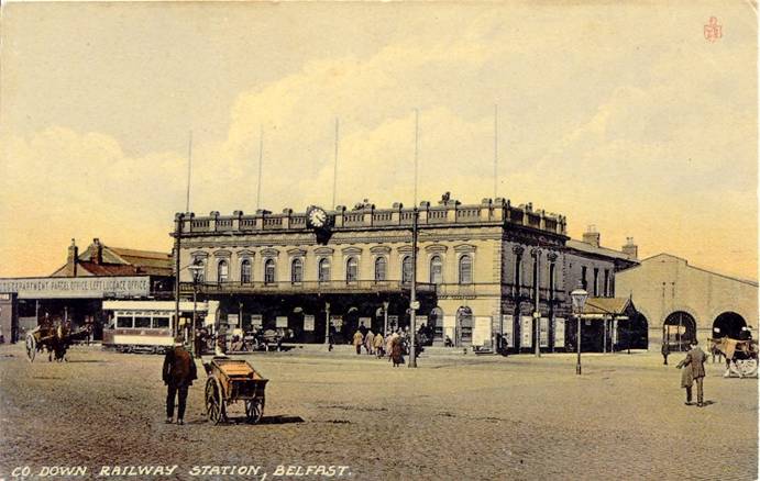 Postcard of Queen' Quay Terminus c 1910